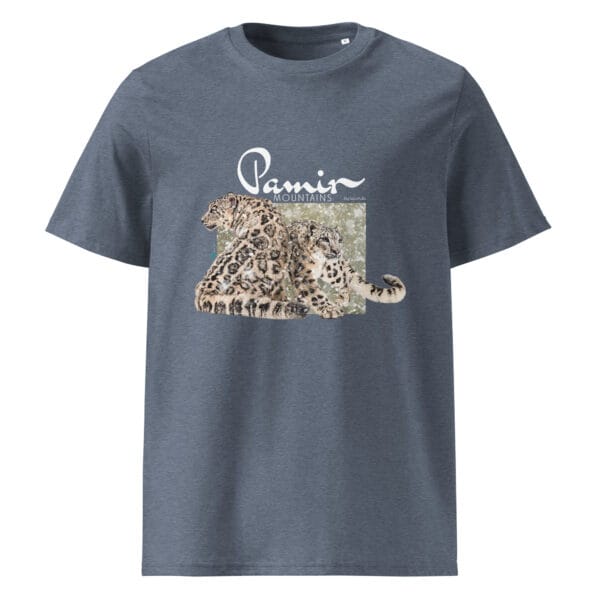 Camiseta ecológica con Leopardo de las nieves